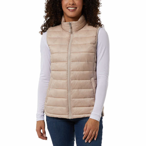 32 GRADOS CHALECO T/XS PARA DAMA COLOR BEIGE